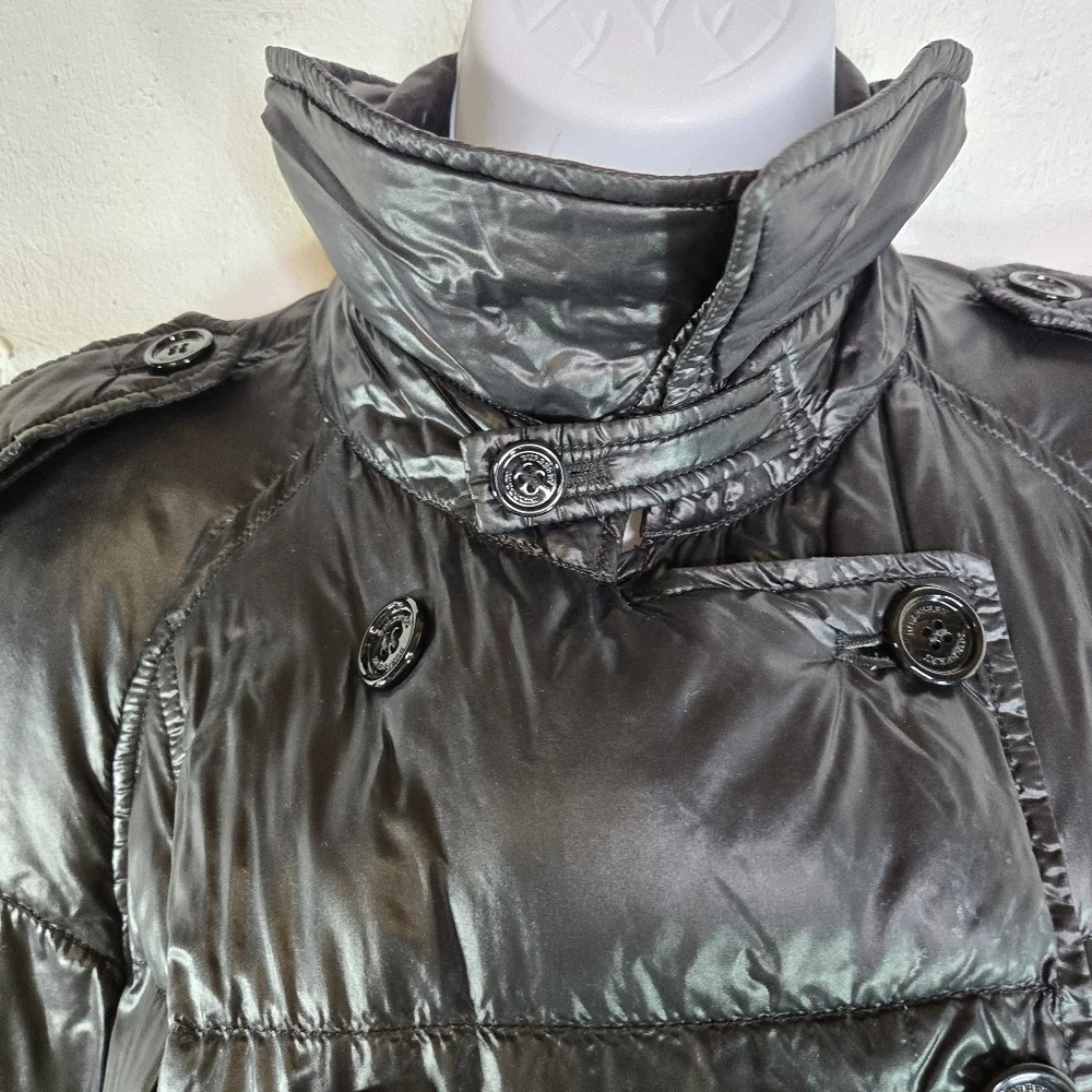 Burberry black down quilted puffer jacket
